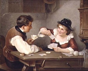 Jugando a las cartas de Wilhelm W. Flockenhaus